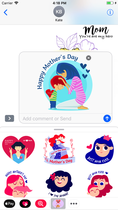 I Love Mother's Day Stickers screenshot 3