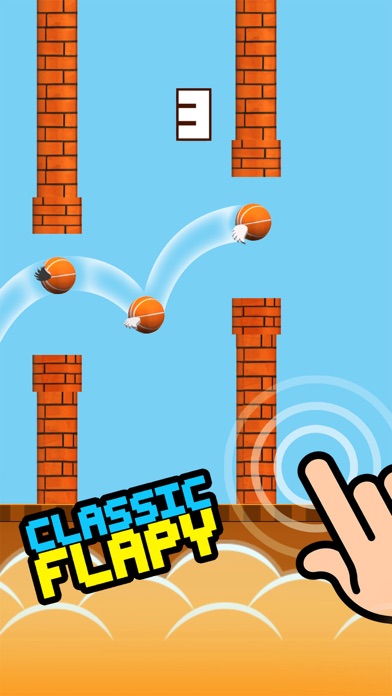 Basketball flappy don't hit screenshot 2