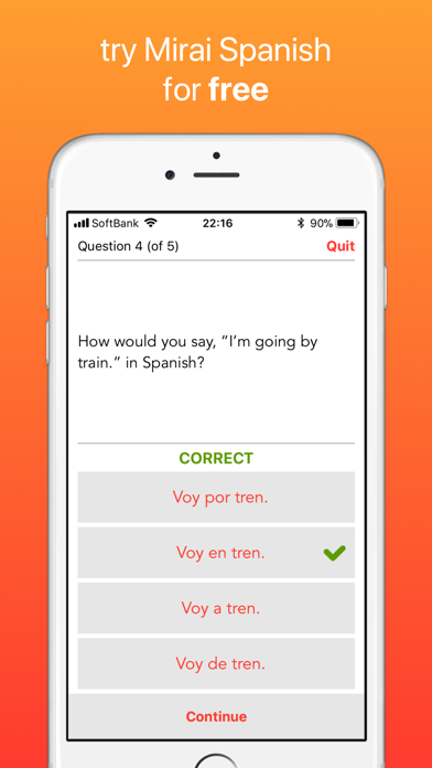 iStart Spanish (Full Beginner Course) by Mirai Language Systems Screenshot 5