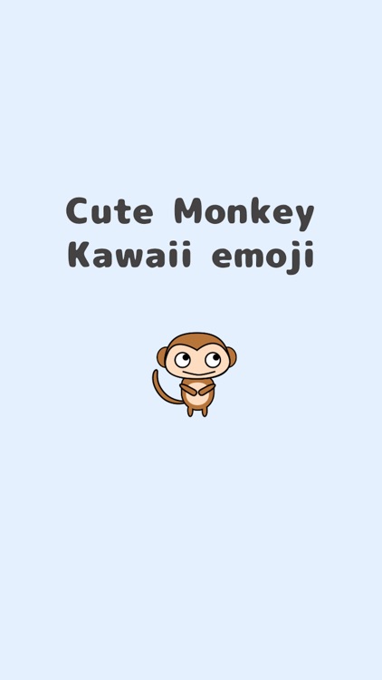 Cute Monkey Kawaii emoji