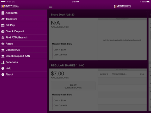 Santa Clara County FCU Mobile Version for iPad screenshot 2