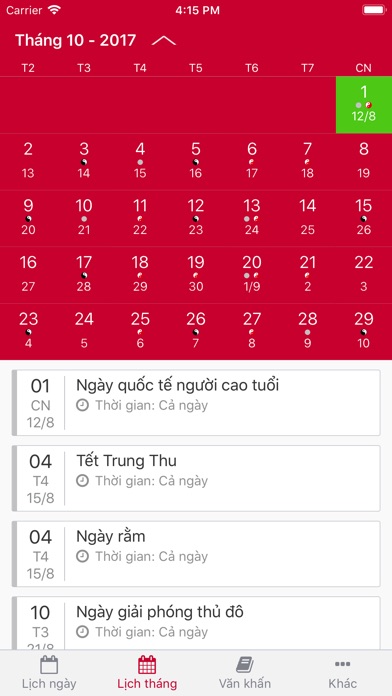Lịch Việt 2018 screenshot 3