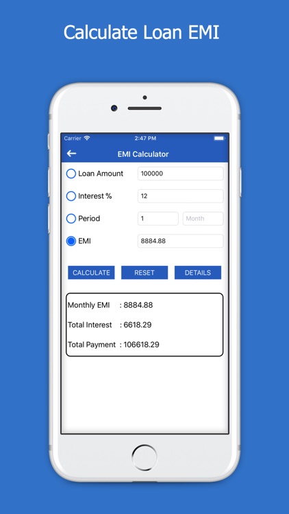 All Loans EMI Calculator