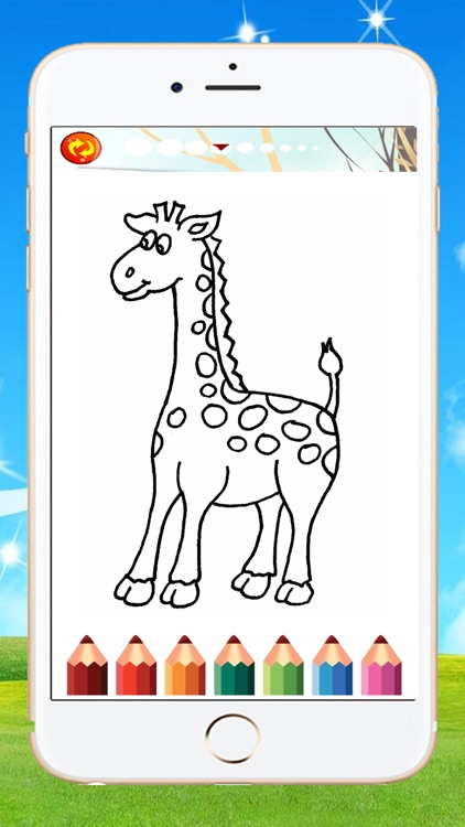 Magic Coloring Book Giraffe Zoo Game