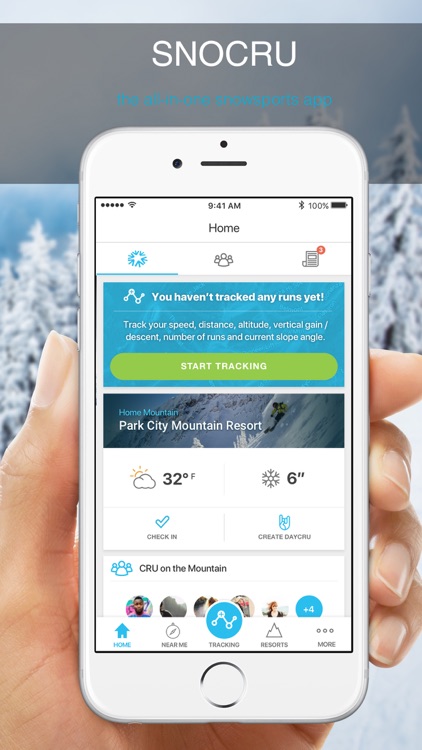 SNOCRU Skiing & Snow Tracking screenshot-0