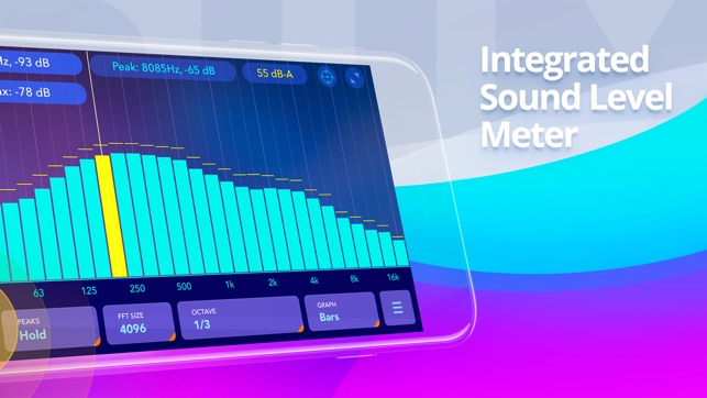 Audio spectrum analyzer EQ Rta