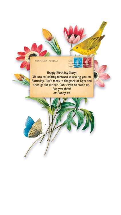 Cartolina mobile greetings.