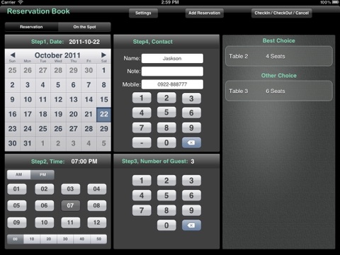 Reservation Book Pro - náhled