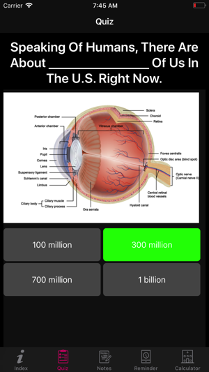 Human Eye Anatomy Fact,Quiz 2k(圖4)-速報App