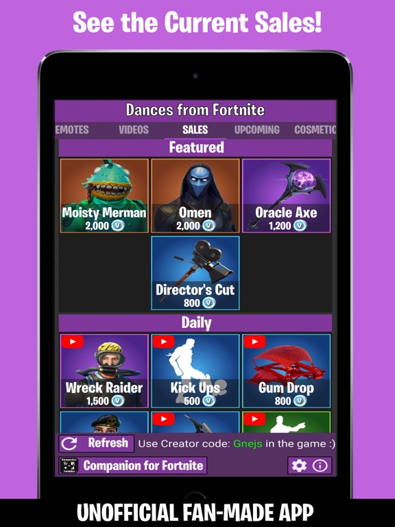 screenshot 3 for dances from fortnite - register for fortnite creator code