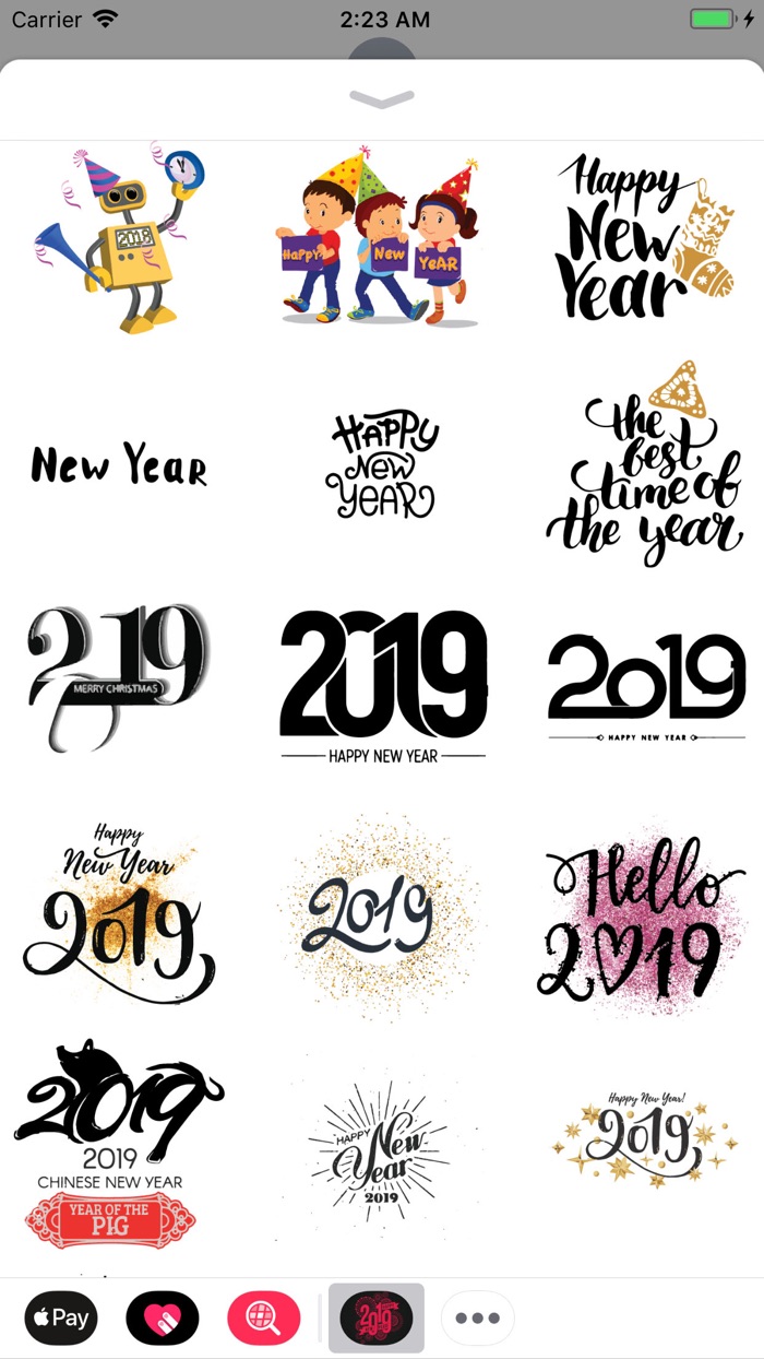 Happy New Year Wishes Sticker