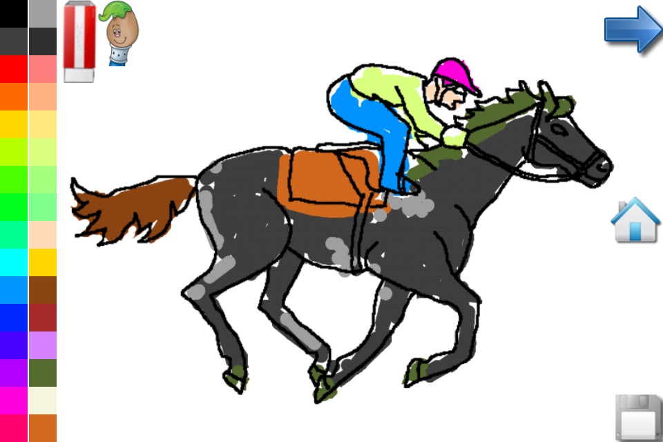 Coloring Book: Horses and Pony screenshot 4