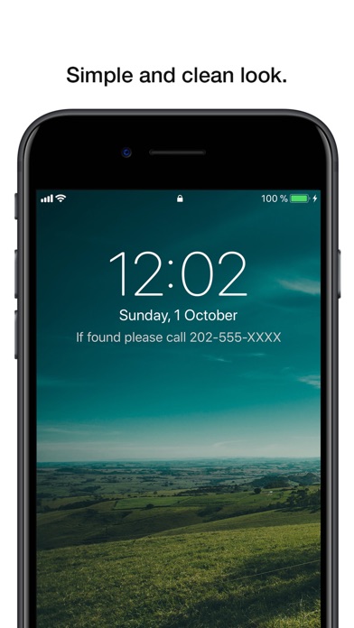 IfFound - Lock Screen number screenshot 2