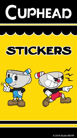 Cuphead Stickers