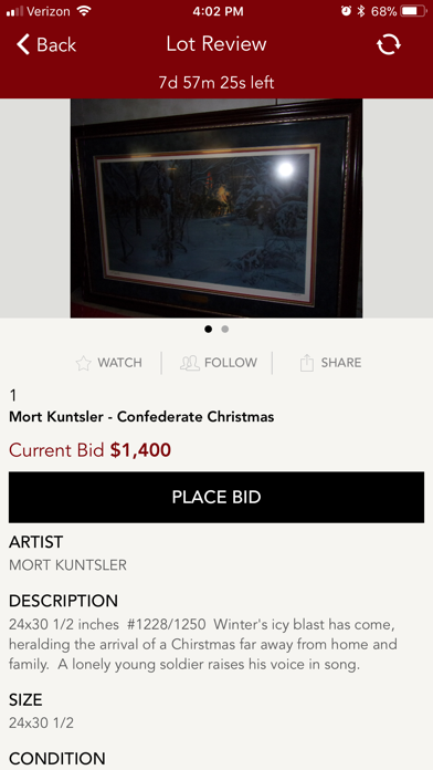Sherrard Auction Company screenshot 3