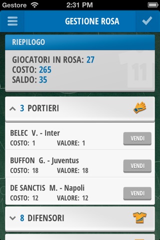 Mister Calcio Cup Leghe Amici screenshot 4
