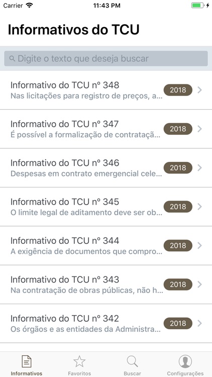 Informativos do TCU