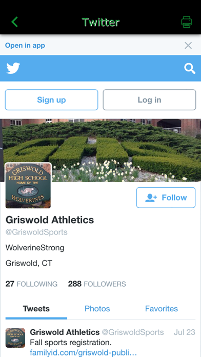 Griswold Wolverines Athletics screenshot 4
