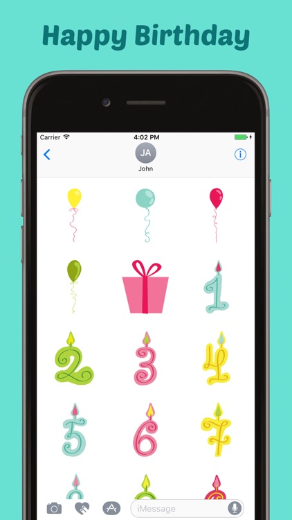 Happy Birthday Stickers Pack for iMessage screenshot-3