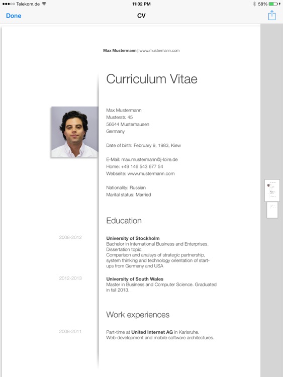 CV Designer HD