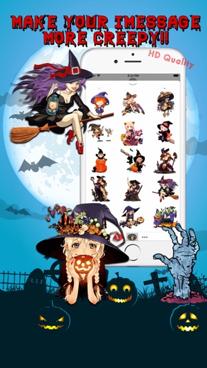 Halloween Sexy Witch Stickers(圖3)-速報App