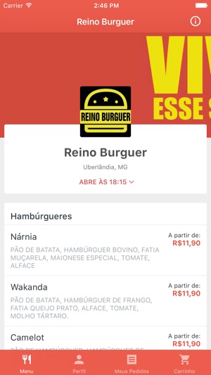 Reino Burguer Delivery