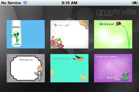 greetinvite-HELLO GREETINGS iPhone edition screenshot 2