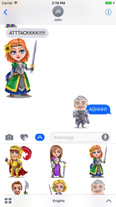 Medieval Knights Stickers screenshot 3