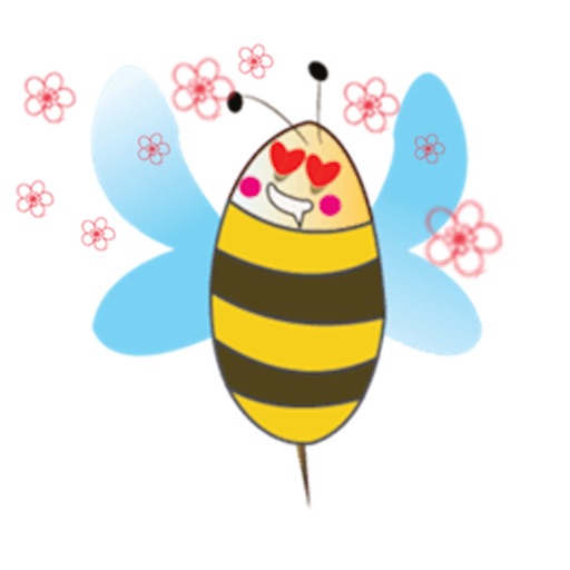 Adorable Bee Beemoji Sticker icon