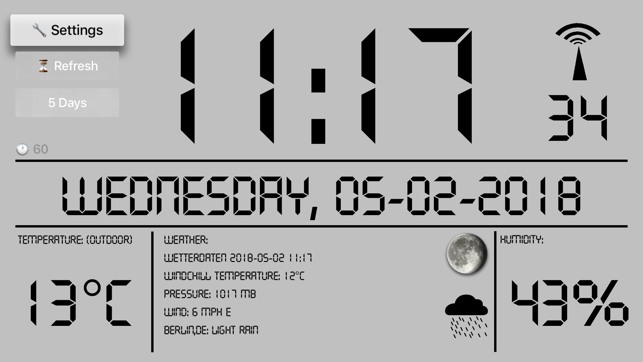 LCD Weather Clock