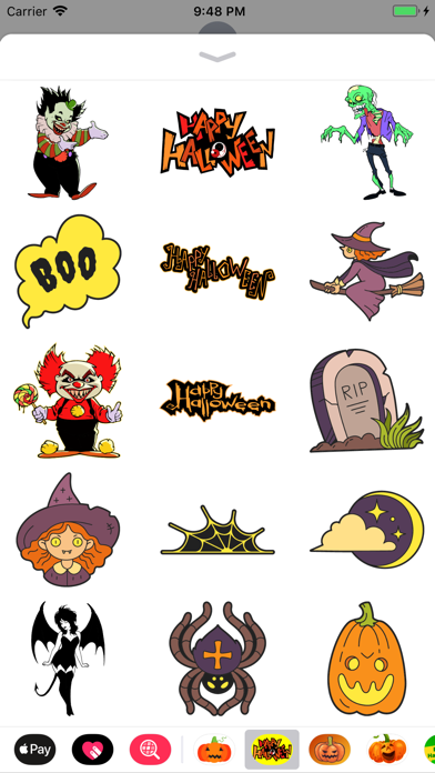 Happy Halloween Zombie Sticker screenshot 2
