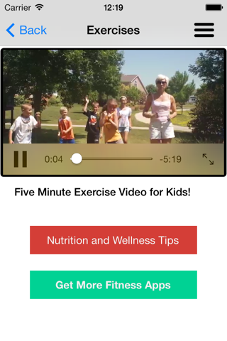 Workouts & Exercises for Kids screenshot 2