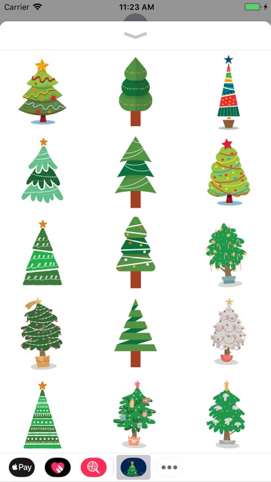 Christmas tree emoji stickers screenshot 2