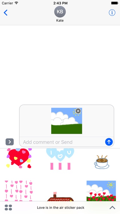 Love is in the air sticker