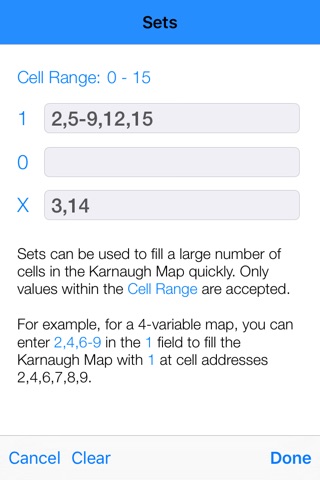 Karnaugh & Boolean Minimizer screenshot 4