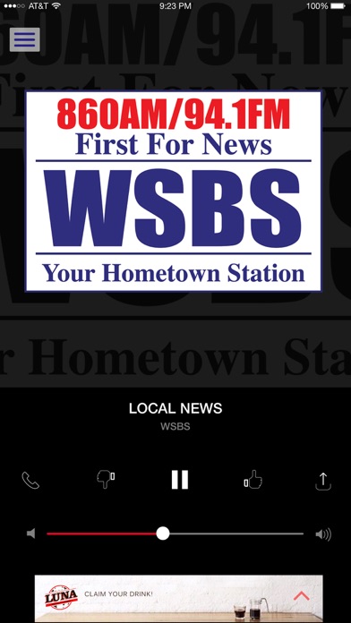 WSBS 860AM, 94.1FM screenshot 3