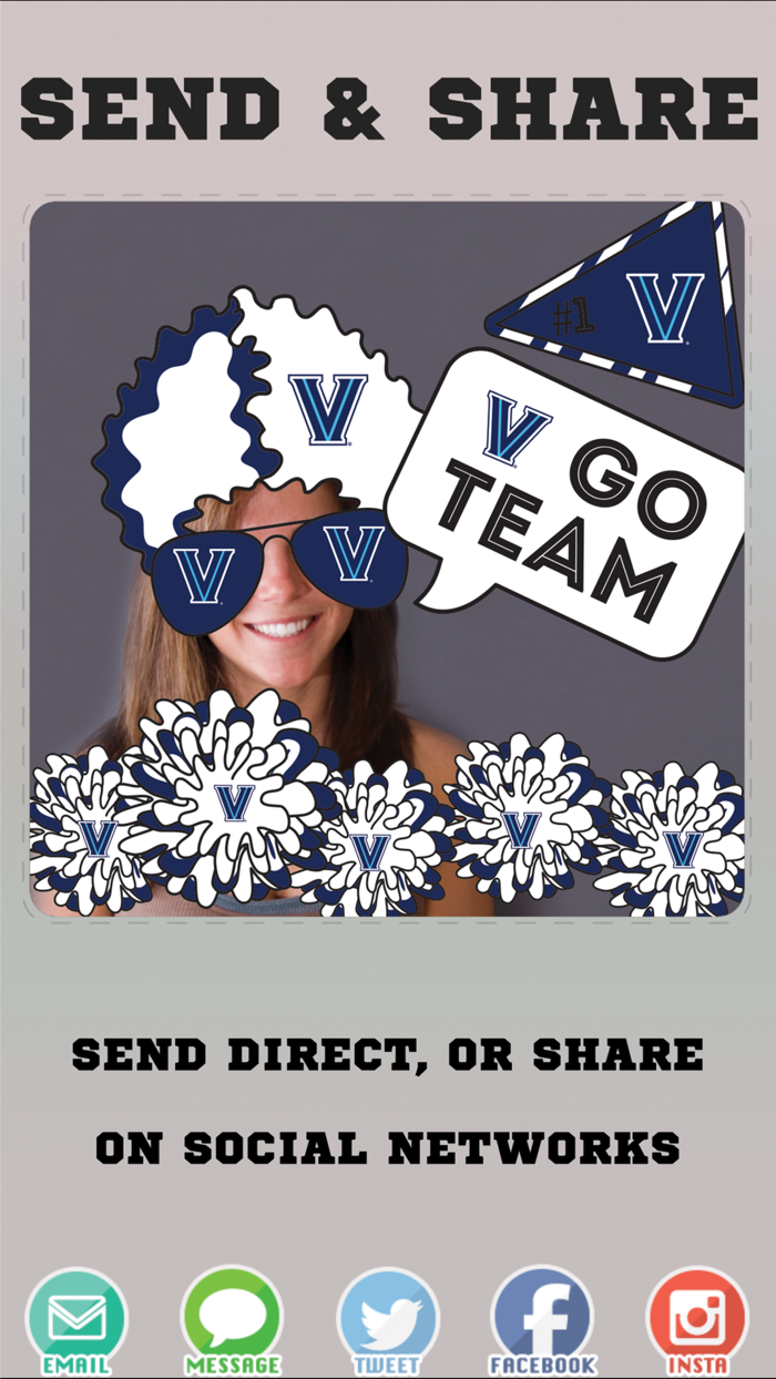Villanova Wildcats Selfie Stickers