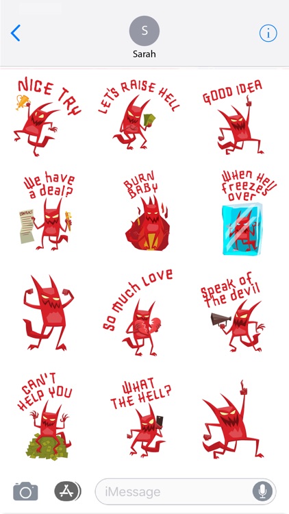 Sarcastic Devil Sticker Pack