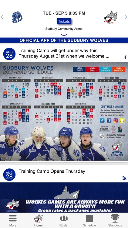 Sudbury Wolves Official App