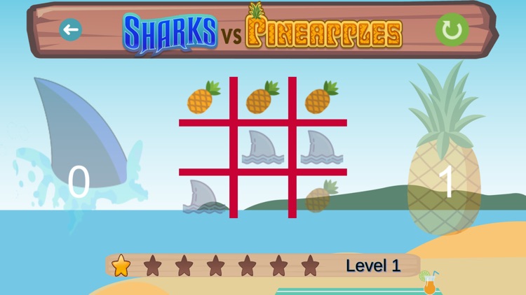 Sharks Vs Pineapples TicTacToe