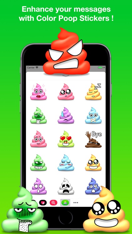 Color Poop Stickers