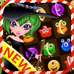 Rescue witch & monster puzzle