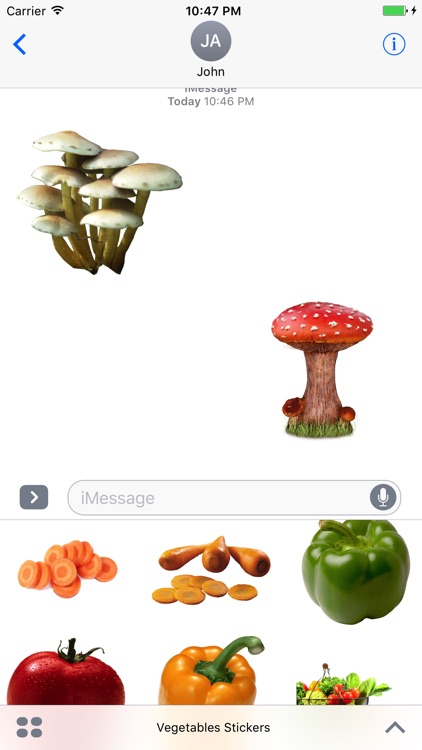 Fun Vegetables Stickers +