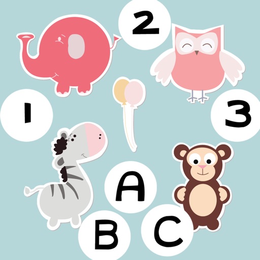 ABC&123 First Count& Spell Games:Smart Toddlers And Children Learn To Play!Free Educational Kids App icon