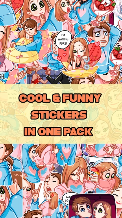 The Cute Couple Stickers