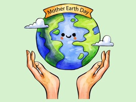 Cute Mother Earth Day Stickers