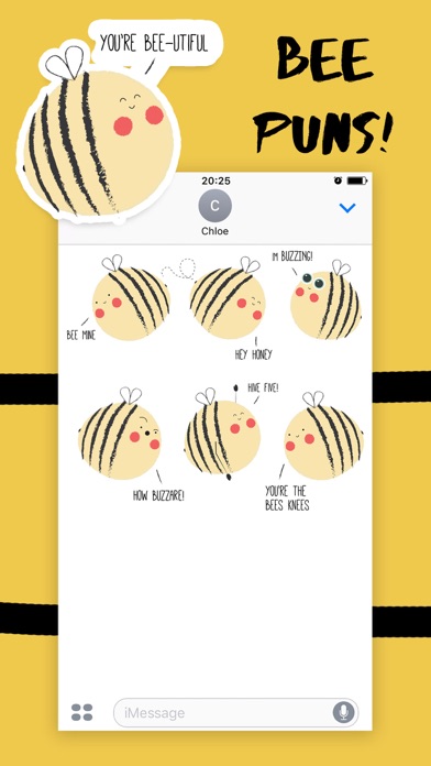 Bee Pun Sticker Pack screenshot 3