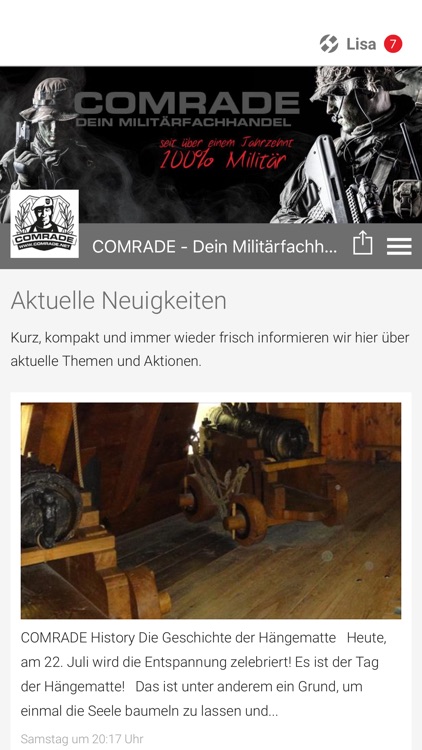 COMRADE-Dein Militärfachhandel