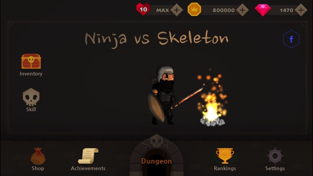 Ninja vs Skeleton(圖1)-速報App