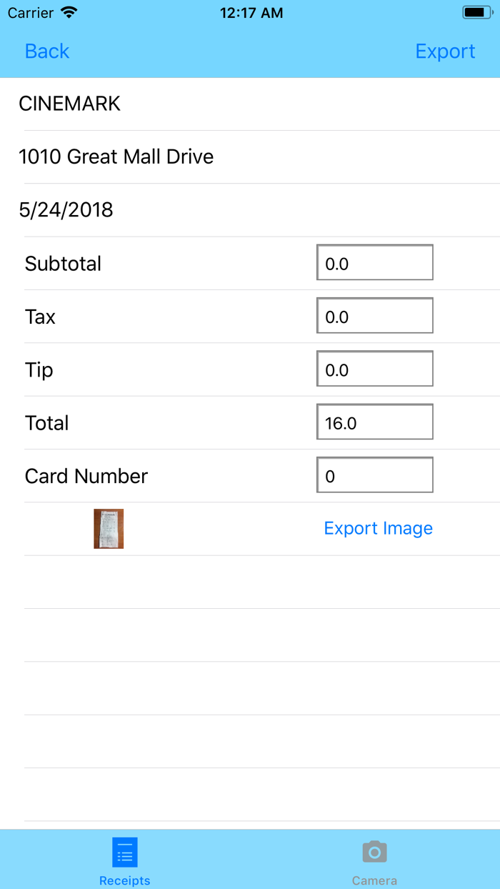 Recibo - Receipt Keeper